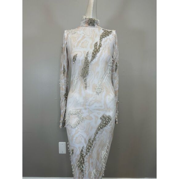 ONALAJA ZUSI WHITE MIDI DRESS SIZE XS $752 - Picture 6 of 14